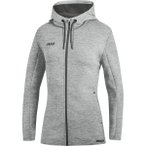 JAKO Damen Kapuzenjacke Premium Basics, Größe 34 in Grau