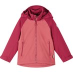 reima Sulkava  Kinder  Regenjacke red clay Größe 128 Trekking  Winddicht Wasse