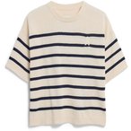 Armedangels Stripe Linen Blend  Damen  T-Shirts beige Größe L Lifestyle  Hautf