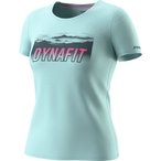 Dynafit Transalper Graphic  Damen  T-Shirts tuerkis Größe L Trekking  Elastisc