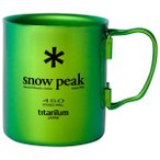 Snow Peak - Titanium Double Wall Cup - Tasse Gr 450 ml grün