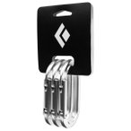 Black Diamond - Oval Keylock Carabiner 3-Pack - Schnappkarabiner schwarz