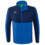 ERIMA Six Wings Jacke mit abnehmbaren Ärmeln, Größe 4XL in Blau