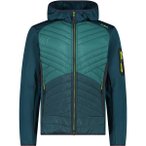 CMP Herren Kapuzensweat MAN HYBRID JACKET FIX HOOD, Größe 52 in Blau