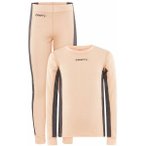CRAFT Kinder Wäscheset CORE Dry Baselayer Set J, Größe 146 in Orange