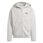 adidas M Future Icons Small Logo Full-Zip Hoodie Herren ( Hellgrau S)