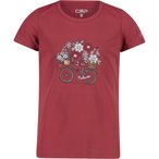 CMP Piquet  Kinder  T-Shirts rot Größe 176 Lifestyle  Atmungsaktiv