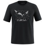 Salewa - Eagle Geometric T-Shirt - Funktionsshirt Gr 46 schwarz