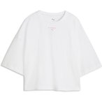 PUMA Damen Shirt W X HYROX CROPPED LIFESTYLE TEE, Größe S in Weiß