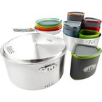 GSI Glacier Stainless Camper Kochgeschirr  Camping Kochgeschirr mehrfarbig Grö�
