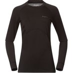 Bergans Inner:Pure Merino  Damen  Langarm Unterhemden schwarz Größe XL Trekkin