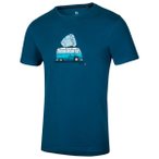Ocun - Classic T Bus-Stone - T-Shirt Gr S blau