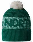 The North Face - Mütze mit Bommel - Retro Cabin Beanie Evergreen White Dune fü