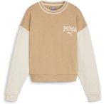 PUMA Damen Sweatshirt SQUAD Crew TR, Größe M in Braun