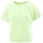 Salomon - Women's SHKout Air Cropp S/S Tee - Laufshirt Gr L grün