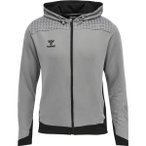 HUMMEL Herren Kapuzensweat LEAD ZIP POLY HOODIE, Größe S in Grau
