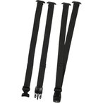 Kohla Materialloop 2er Set Spannriemen  Rucksack Zubehör schwarz Größe ONE SI