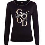 CANYON Damen Shirt T-Shirt 1/1 Arm, Größe 38 in Schwarz