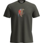 Icebreaker Merino 150 Tech Lite Bear Catch Herren T-Shirt ( Dunkelgrün XL)