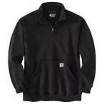 Carhartt - Marquette 1/4-Zip Mock-Neck Sweatshirt - Pullover Gr S schwarz