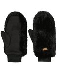 Barts - Fäustlinge aus Kunstfell - Fur Mitts Black für Damen - schwarz