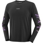 Salomon SHKout Core GFX  Herren  Laufshirts schwarz Größe S Trekking  Atmungsa