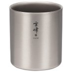 Snow Peak - Ti-Double H450 Stacking Mug Gr 450 ml grau