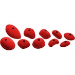 Ocun Holds 2 Slopers Klettergriff Set  Klettergriffe rot Größe One Size Traini