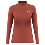 Salewa - Women's Zebru Medium Warm AMR Half Zip Tee - Merinounterwäsche Gr 34 r