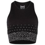 super.natural - Women's Bandana LF Top - Sport-BH Gr XS schwarz