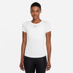 NIKE Damen ONE DF SS SLIM TOP, Größe XL in Weiß