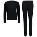 CMP - Women's Set (Sweat And Pant) Warm - Kunstfaserunterwäsche Gr 44 schwarz