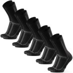DANISH ENDURANCE Laufsocken Long Distance Running Crew, Größe 43-47 in Schwarz