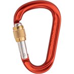 Austrialpin HMS Rondo Alu Schraub-Karabiner  Karabiner rot Größe One Size Alpi