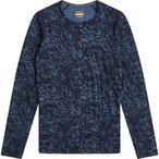 Icebreaker Merino 200 Oasis Moss Bloom AOP  Damen  Langarm Unterhemden blau Grö
