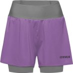 GOREWEAR Concurve 2in1 Damen Laufshorts ( Flieder XL Größe,)
