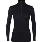 Icebreaker 200 Oasis Half Zip  Damen  Langarm Unterhemden schwarz Größe XXL   