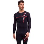 FALKE Herren Unterhemd W Longsleeved Shirt 130 Years m, Größe S in Schwarz