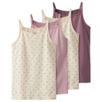 Name it - Kid's Strap Top 4-Pack - Top Gr 86 beige
