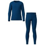 Löffler - Kid's Set Long Transtex Warm - Kunstfaserunterwäsche Gr 116 blau