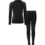 BRUNOTTI Unterwäsche Bormio Thermo Set, Größe 140 in Schwarz