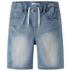 Name it - Kid's Ryan Jogger Denim L Shorts - Shorts Gr 92 grau