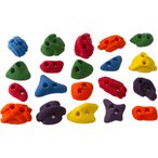 Metolius Screw On Footholds 20 pk. Klettergriffe  Klettergriffe rot Größe One 