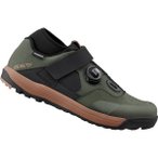 SHIMANO Enduro/Downhill-Fahrradschuhe GE900, olive, Größe 46 in Grün