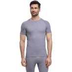FALKE Herren Kurzarmshirt Wool-Tech Light, Größe M in Grau