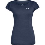 Salewa Puez Melange Dry  Damen  T-Shirts blau Größe XXL Trekking  Widerstandsf