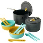 Sea to Summit Frontier UL Two Pot Cook Set - 2L + 3L Pot + 4 Medium Bowls + 4 Be