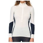 Devold - Women's Wool Mesh 190 Zip Neck - Merinounterwäsche Gr M weiß