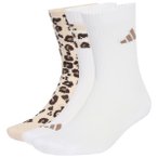 adidas - Leo Graphic Socks 3-Pack - Multifunktionssocken 46-48 - XL weiß