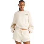 New Balance Trackside Fleece Damen Sweatshirt ( Hellgrau L)